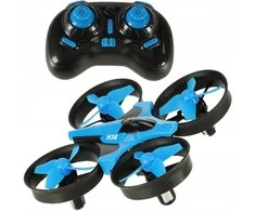 Mini dronas JJRC H36 2.4 GHz – kompaktiškas, 4 kanalų, mėlynas