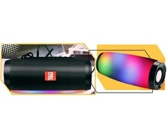 Nešiojama belaidė „Bluetooth“ boombox kolonėlė su FM radiju, USB, AUX ir LED