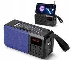 Nešiojama belaidė „Bluetooth“ kolonėlė su saulės įkrovimu ir radiju