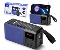 Nešiojama belaidė „Bluetooth“ kolonėlė su saulės įkrovimu ir radiju