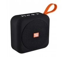 Nešiojama belaidė „Bluetooth“ kolonėlė su FM radiju, USB ir AUX, juoda