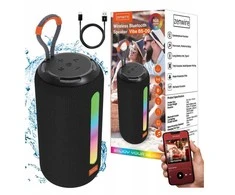 Nešiojama belaidė „Bluetooth“ kolonėlė–bokštas su FM radiju, MP3 ir 26 W galia