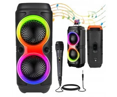 Nešiojamoji „Bluetooth“ kolonėlė su mikrofonu