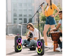 Nešiojamoji „Bluetooth“ kolonėlė su mikrofonu