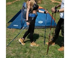 NILS trekking teleskopinės reguliuojamos aliuminės lazdos, lengvos kalnų žygiams
