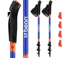 NORDIC WALKING POLES FOLDABLE, ADJUSTABLE, TELESCOPIC WALKING POLES BEON