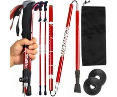 Nordic Walking sulankstomos teleskopinės lazdos, reguliuojamos