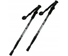 Nordic Walking / Trekking teleskopinės sulankstomos lazdos, reguliuojamos 65–135 cm