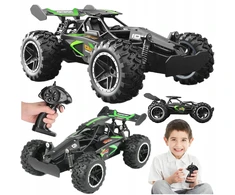 Nuotoliniu būdu valdomas visureigis ACR Rock Crawler RC, 1:18, juodas su žaliais akcentais