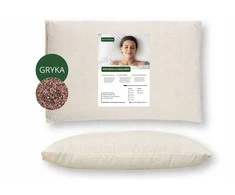 Ortopedinė miego pagalvė su grikių lukštais 50 × 60 cm – natūrali ir sveikam miegui