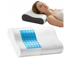 Ortopedinė profilinė miego pagalvė su Memory Foam ir vėsinančiu geliu
