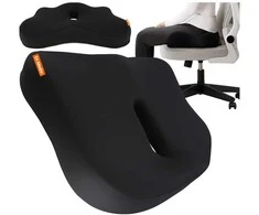 Ortopedinė sėdynės pagalvė automobiliui ir biuro kėdei iš Memory Foam