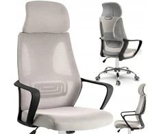 Pilka ergonominė biuro kėdė COLT