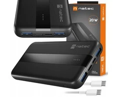 Plonas ir galingas 10000 mAh powerbankas – 20W įkrovimas, USB-A ir USB-C