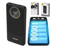 Powerbank 10000 mAh – greitas įkrovimas (PD 22.5W), USB-A/C, LED ekranas