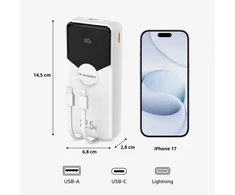 Powerbank Wozinsky, 20 000 mAh