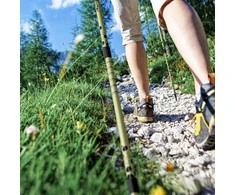 PRO klasės teleskopinės trekking ir Nordic Walking lazdos su Anti-Shock