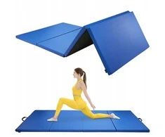 Profesionalus gimnastikos ir masažo kilimėlis – XXL 240 × 120 cm, patogus ir kompaktiškas