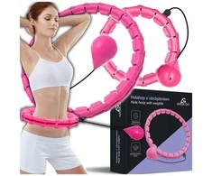 Reguliuojamas svorinis „Smart Hula Hoop“ lankas treniruotėms ir liemens formavimui Plus Size