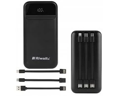 Riwall POWERbonk 20000 mAh išorinė baterija – greitas įkrovimas, USB-C, tinka visiems įrenginiams