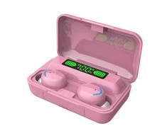 Rožinės „Specdom“ belaidės „Earbuds“ ausinės