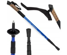 Šiaurietiško ėjimo lazdos – sulankstomos, reguliuojamo ilgio, teleskopinės (Nordic Walking / Trekking)