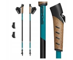 Šiaurietiško ėjimo (Nordic Walking) teleskopinės lazdos SPOKEY, 105–135 cm
