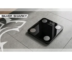 Silver Sharky Išmaniosios analitinės svarstyklės Sidabrinis SHARKY, juodos
