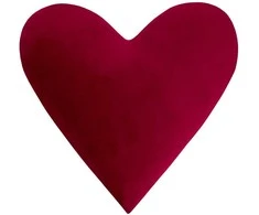 Širdelės formos dekoratyvinė pagalvė 35 cm, velvet, ideali dovana