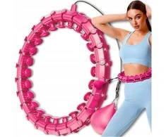 „Smart Hula Hoop“ lankas su svoriu ir masažiniais elementais fitness treniruotėms