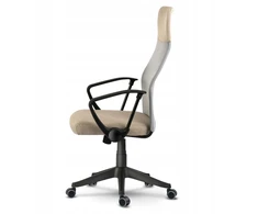 Smėlio spalvos ergonominė biuro kėdė