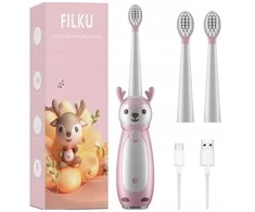 Dantų šepetėlis SONIC TOOTHBRUSH FOR VAIKIŠKAS ELECTRIC 3 MODES Rožinis 2-9 YEARS