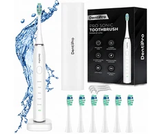 Sonicinis dantų šepetėlis DentiPro su 6 antgaliais