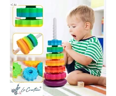 Spalvota lavinamoji spiralė MTA, 6 žiedai