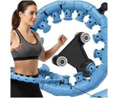 Sportinis Hula Hoop lankas su masažiniais elementais kūno formavimui, 24 dalys