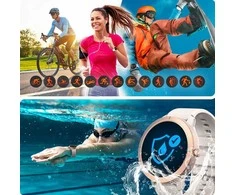 Išmanusis laikrodis Stilingas ir atsparus vandeniui išmanus laikrodis moterims – GPS, sportas ir Bluetooth skambučiai.