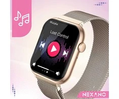 Išmanusis laikrodis Stilingas moterų smartwatch su AMOLED ekranu, skambučiais, sporto režimais ir trimis apyrankėmis