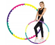 Sulankstomas DrFit Hula Hoop lankas su masažiniais elementais treniruotėms Ø100 cm