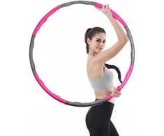 Sulankstomas hula lankas, 95 cm, rožinis