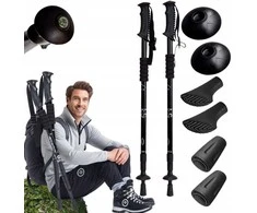 Trekking ir šiaurietiško ėjimo (Nordic Walking) teleskopinės aliuminės lazdos
