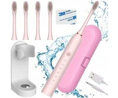 Ultragarsinis dantų šepetėlis – 6 valymo režimai + patogus dėklas