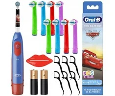 Dantų šepetėlis Vaikiškas elektrinis šepetėlis ORAL-B DB5 – su „Cars“ dizainu