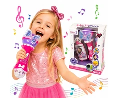 Vaikiškas karaoke mikrofonas Tobbi-Toys, rožinis