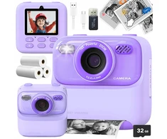 Vaikiškas momentinio spausdinimo fotoaparatas, 32 GB