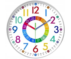 Vaikiškas sieninis laikrodis LEAN Toys, 25 cm