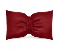 Veliūrinė dekoratyvinė pagalvė „Bow“ 30×50 cm, Burgundy
