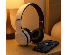 VEZO Bluetooth belaidės ant ausų dedamos ausinės sportui ir žaidimams