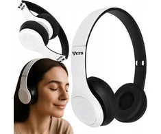 VEZO Bluetooth belaidės ant ausų dedamos ausinės sportui ir žaidimams