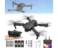 WiFi, FPV dronas vaikams su dviem kameromis ir 3 akumuliatoriais