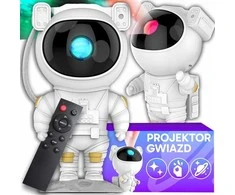 Žvaigždžių projektorius vaikams – astronauto naktinė lempa